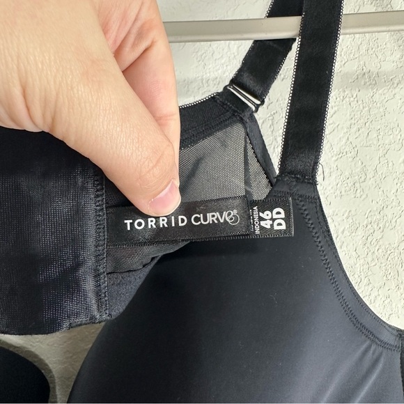 Torrid Curve Black Perfect T-Shirt Bra Size 46DD - Picture 3 of 6